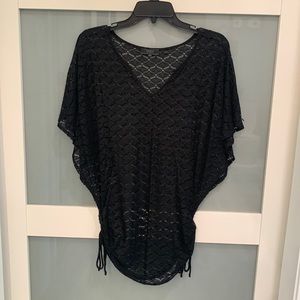 Black lace guess shirt